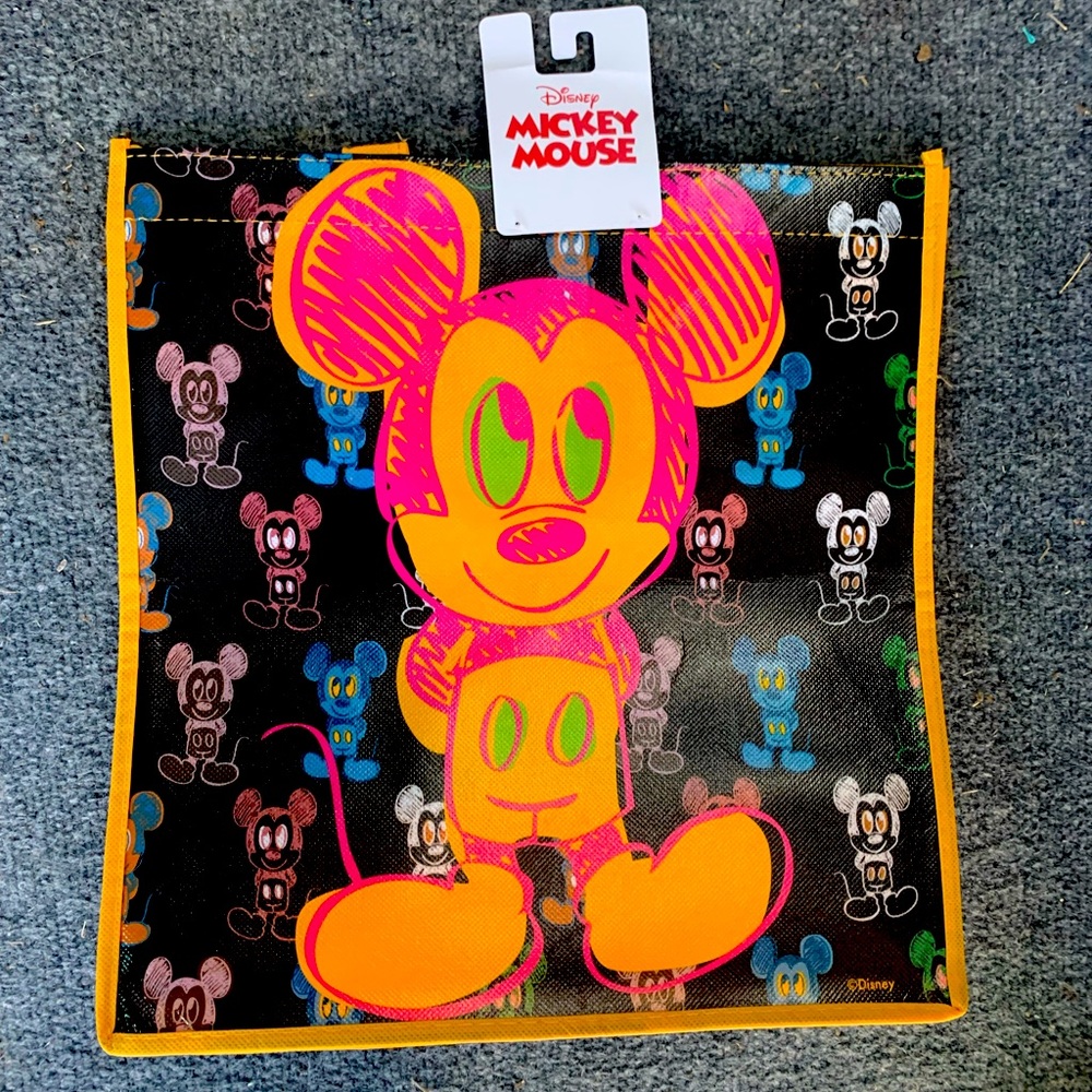 Neon Reusable Mickey Mouse Tote Bag